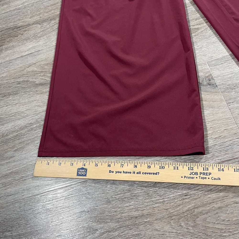 Halara Women's Jumpsuit Wide Leg Flowy Athleisure Casual Stretch S Maroon - Picture 7 of 8